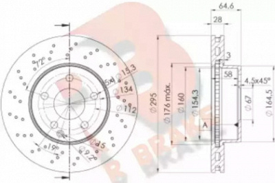 R BRAKE 78rbd26473 -  Тормозной диск